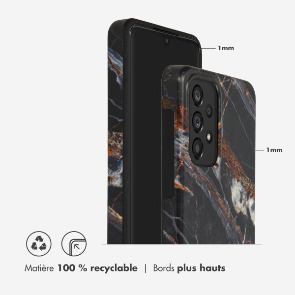 Selencia Aurora Coque Fashion Samsung Galaxy A33 - Onyx Black Marble