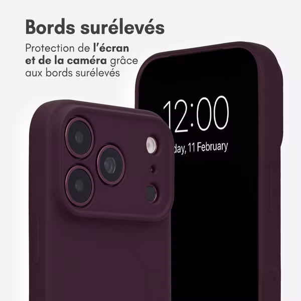 imoshion Coque Couleur avec MagSafe Apple iPhone 18 Pro Max / 17 Pro Max - Bordeaux