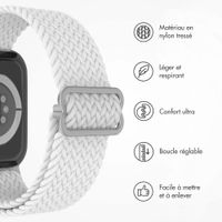 imoshion Bracelet nylon tissé Apple Watch | 44/45/46/49 mm - Blanc