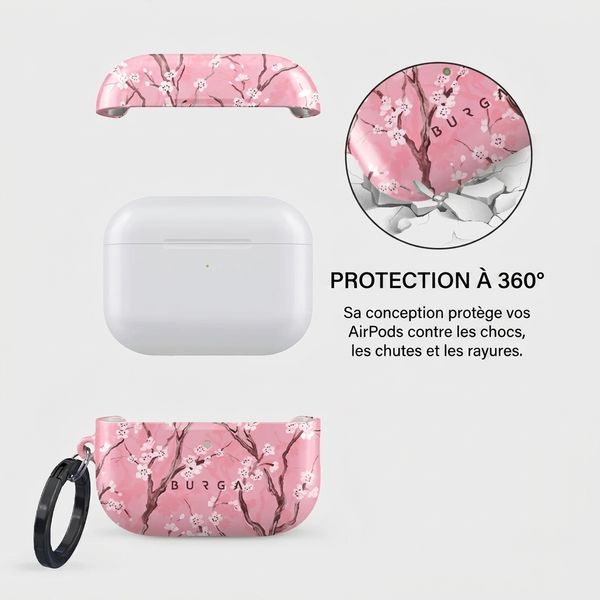 Burga Coque rigide Apple AirPods Pro 3 - Sakura