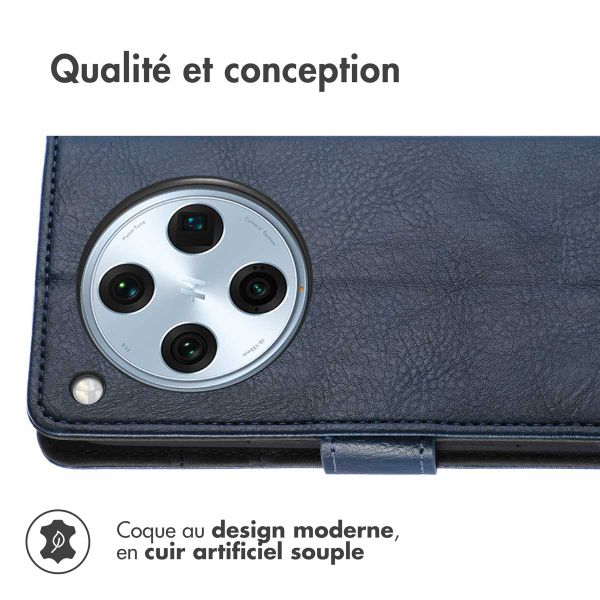 imoshion Étui de télephone portefeuille de luxe Oppo Find X8 Pro - Bleu foncé