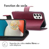 imoshion Étui de télephone portefeuille de luxe Samsung Galaxy A53 - Bordeaux