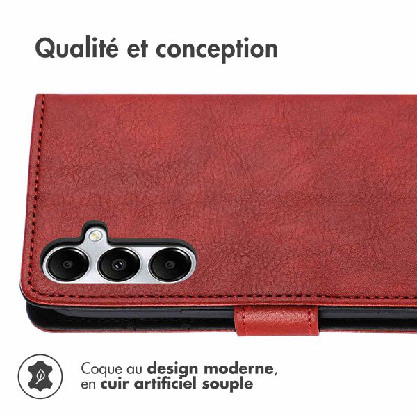 imoshion Étui de télephone portefeuille de luxe Samsung Galaxy A56 - Rouge