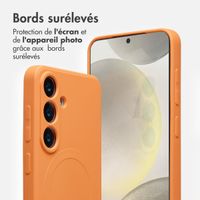 imoshion Coque Couleur avec MagSafe Samsung Galaxy S24 - Orange