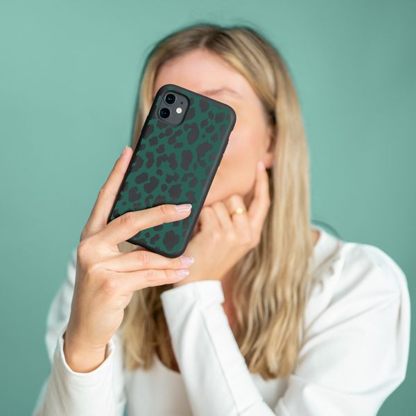 imoshion Coque Design Apple iPhone 12 (Pro) - Green Leopard