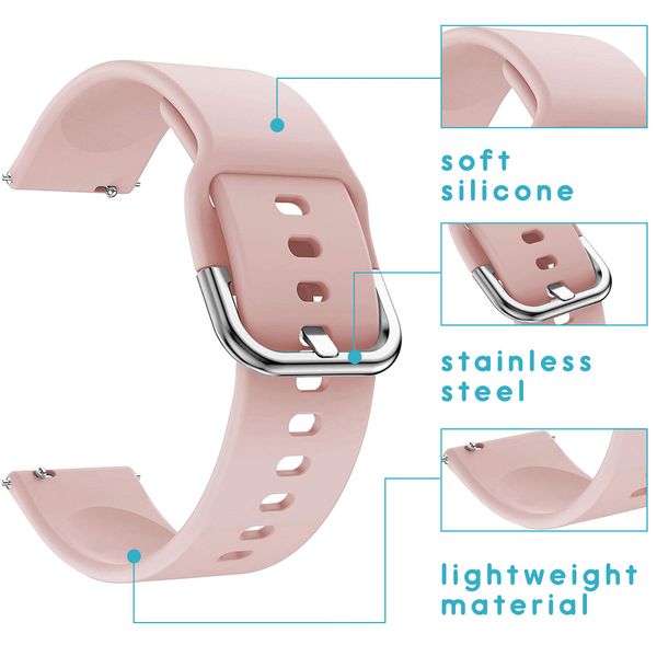 imoshion Bracelet silicone Samsung Galaxy Watch 4 / 5 / 6 / 7 / FE (20 mm) - Rose
