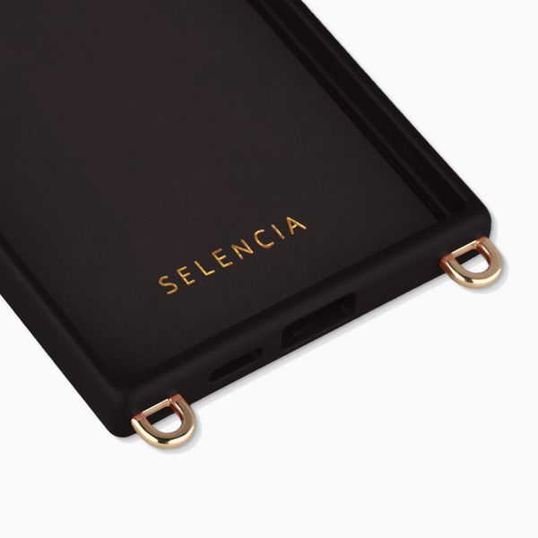 Selencia Coque arrière Rivièra avec MagSafe avec crochets amovibles Samsung Galaxy S24 Ultra - Velvet Black