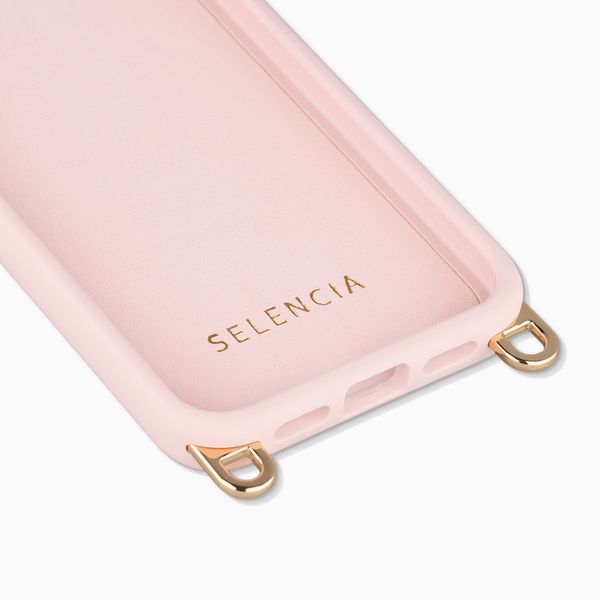 Selencia Coque arrière Rivièra avec MagSafe avec crochets amovibles Apple iPhone SE (2022 / 2020) / 8 / 7 / 6(s) - Sorbet Pink