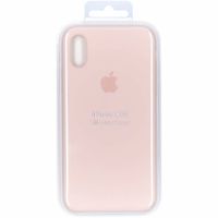 Apple Coque en silicone Apple iPhone X / Xs - Pink Sand
