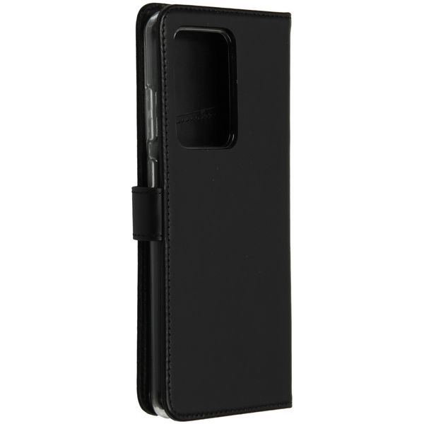 Selencia Étui portefeuille en cuir véritable Samsung Galaxy S20 Ultra - Noir