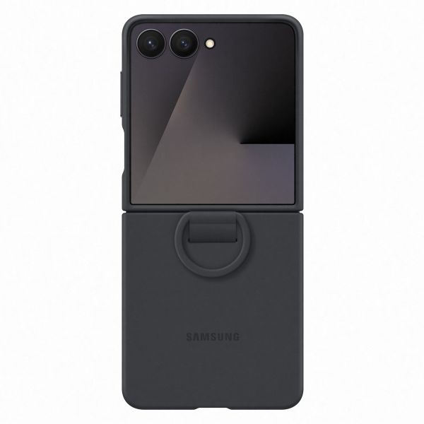 Samsung Original Coque en silicone Ring Samsung Galaxy Z Flip 7 - Black