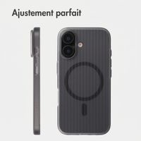 Accezz Coque arrière Lite avec MagSafe | Fluted | Apple iPhone 17 - Matte Black