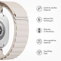 Accezz Bracelet en nylon Alpine Samsung Galaxy Watch Ultra 2 (2026) / Ultra (2024/2025) - Lumière stellaire