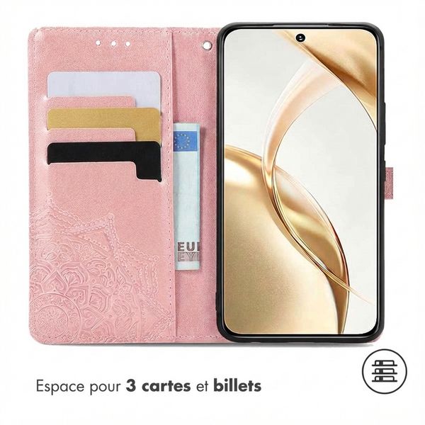 imoshion Etui de télephone Mandala Honor 200 - Rose Doré