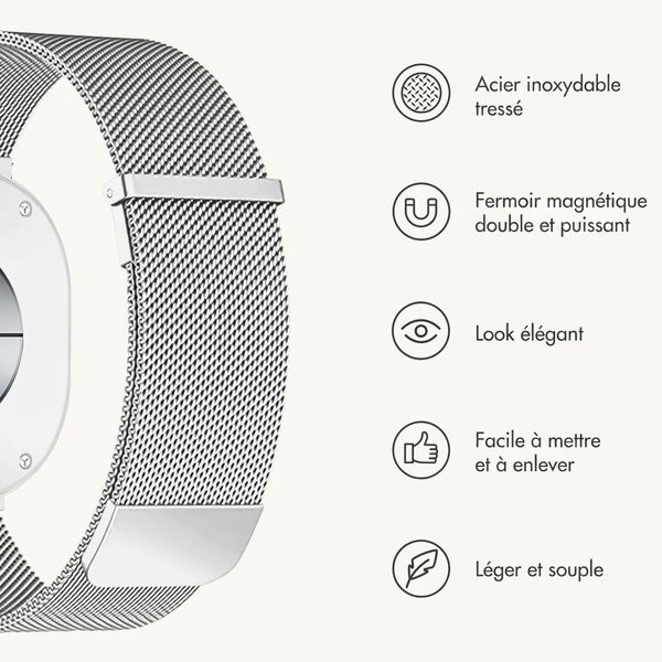 imoshion Bracelet magnétique milanais Samsung Galaxy Watch Ultra 2 (2026) / Ultra (2024/2025) - Argent