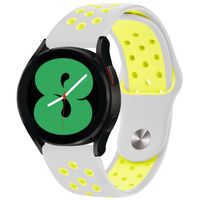 imoshion Bracelet sport en silicone  - Connexion universelle 20 mm - Light Grey & Neon Yellow