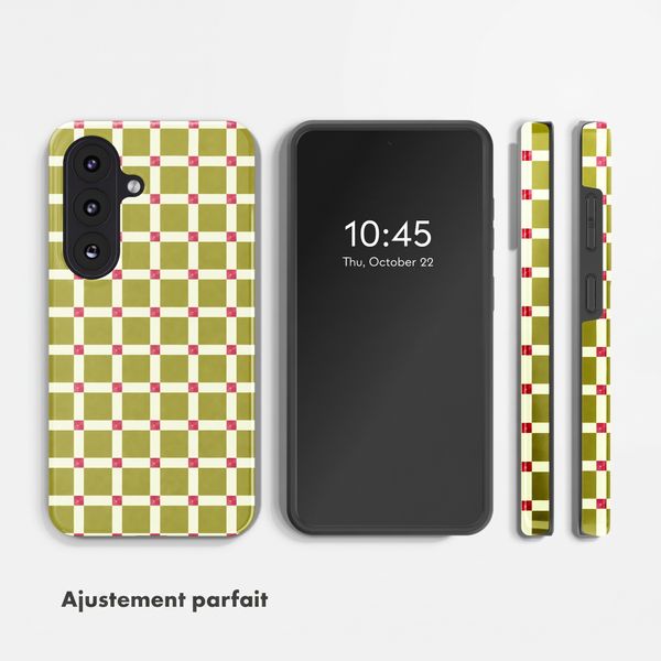 Selencia Coque arrière Vivid Samsung Galaxy S26 - Check This Olive