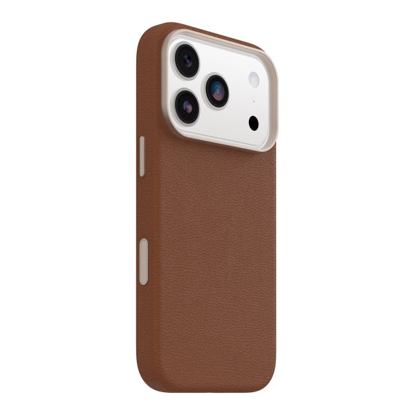 OtterBox Coque en cuir de cactus Symmetry MagSafe Apple iPhone 17 Pro - Desert Sadle