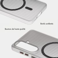 Accezz Coque arrière Lite avec MagSafe | Fluted | Samsung Galaxy S26 - Gris