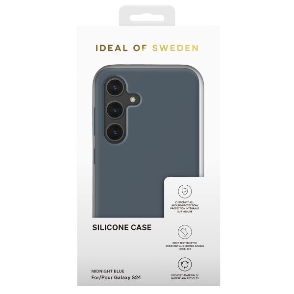 iDeal of Sweden Coque Silicone Samsung Galaxy S25 / S24 - Midnight Blue