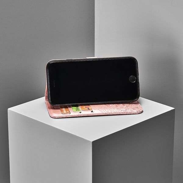 Etui de télephone portefeuille Mandala Samsung Galaxy A50 / A30s - Rose clair