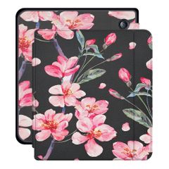 imoshion Design Slim Hard Sleepcover avec support Tolino Vision 5 - Blossom Watercolor Black