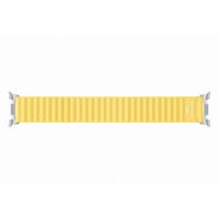 Samsung Bracelet en tissu original Samsung Galaxy Watch 9 (40/44mm) / Watch 8 (40/44mm) / Classic (46mm) - Taille M/L - Jaune