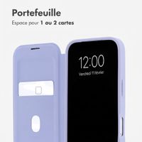 imoshion Bookcase transparente avec MagSafe Apple iPhone 18 Pro Max / 17 Pro Max - Lilas