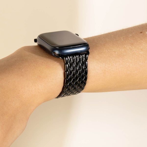 Selencia Bracelet dragon en acier Apple Watch | 44/45/46/49 mm - Noir