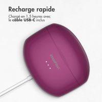 imoshion Aura Pro Écouteurs intra-auriculaires sans fil - Réduction active du bruit (ANC) - Bordeaux
