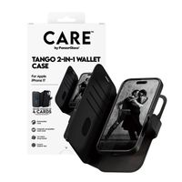 CARE by PanzerGlass Étui de télephone portefeuille Tango 2 en 1 avec MagSafe Apple iPhone 17 - Black