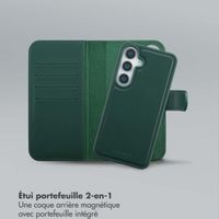 Selencia Étui portefeuille amovible Olyn avec MagSafe Samsung Galaxy S25 / S24 - Vert