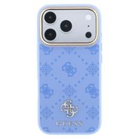 Guess Coque 4G Metal Logo MagSafe Apple iPhone 18 Pro Max / 17 Pro Max - Light Blue