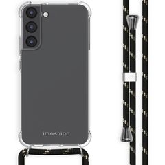 imoshion Coque arrière transparente avec cordon Samsung Galaxy S22 Plus - Noir & Doré
