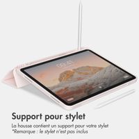 Accezz Coque tablette portefeuille Smart Silicone Apple iPad Air 11 pouces (2026) M4 / (2025) M3 / (2024) M2 / Air 5 (2022) / Air 4 (2020) - Rose