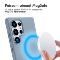 imoshion Coque arrière Color avec cordon amovible et MagSafe Samsung Galaxy S25 Ultra - Ash Blue