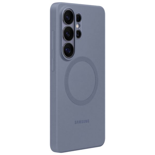 Samsung Coque arrière magnétique en silicone Samsung Galaxy S26 Ultra - Blue Violet