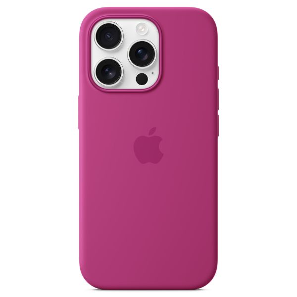 Apple Coque en silicone MagSafe Apple iPhone 16 Pro - Fuchsia