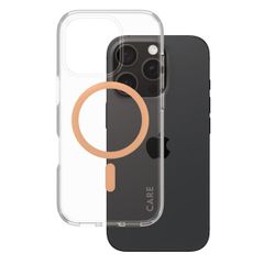 CARE by PanzerGlass Coque Urban Combat MagSafe Apple iPhone 16 Pro - Peachy