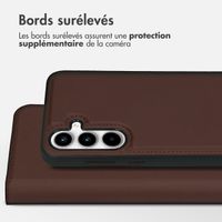 Accezz Premium Leather 2 in 1 Wallet Bookcase Samsung Galaxy A35 - Marron