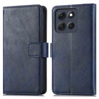 imoshion Étui de télephone portefeuille de luxe Motorola Moto G86 - Bleu foncé