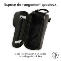 imoshion Support de téléphone pour vélo avec pochette - Cadre de vélo - Universel - Noir