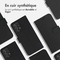 Accezz Étui de télephone Wallet Samsung Galaxy A52(s) (5G/4G) - Noir