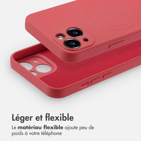 imoshion Coque Couleur avec MagSafe Apple iPhone 13 Mini - Dusty Rose