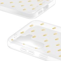 iDeal of Sweden Coque Clear MagSafe Samsung Galaxy S24 - Golden Hearts