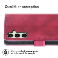 imoshion Etui de télephone portefeuille avec cordon Samsung Galaxy S25 / S24 - Rouge