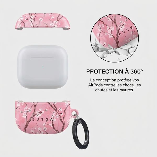 Burga Coque rigide  Apple AirPods 3 - Sakura