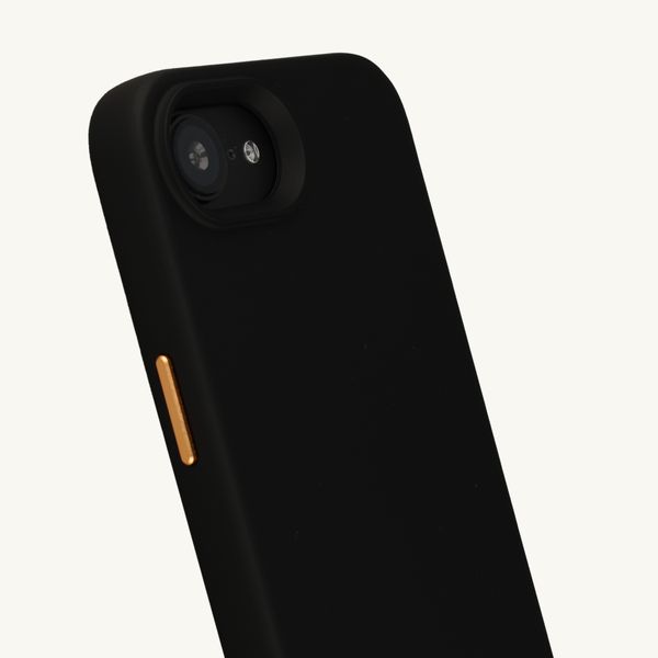 Selencia Coque arrière Rivièra avec MagSafe avec crochets amovibles Apple iPhone 17e / 16e - Velvet Black