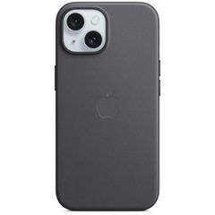Apple Coque FineWoven MagSafe Apple iPhone 15 - Noir