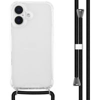 imoshion Coque arrière transparente avec cordon Apple iPhone 16 - Noir